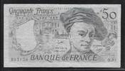 FRANCE 50 Francs 1976-1992 Qentin de la Tour. Alphabet (Q.31). Faux pour servir, Fälschung Gutes F