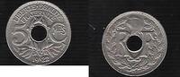 FRANCE 5 Centimes Poissy Copro-nickel -