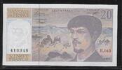 FRANCE 20 Francs Debussy. Alphabet : H.045. -