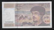 FRANCE 20 Francs Debussy Alphabet: X.054. -