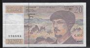 FRANCE 20 Francs Debussy Alphabet . C.055. -
