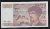 FRANCE 20 Francs "Debussy Alphabet A.056" -