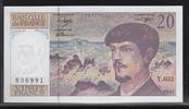 FRANCE 20 Francs "Debussy Alphabet Y.032" -