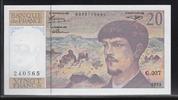 FRANCE 20 Francs "Debussy Alphabet G.037" -