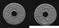 FRANCE 5 Centimes(petit module) Fehlprägung. Fautée*Flan clipé.Zainende* -