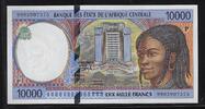 ETATS de l'AFRIQUE CENTRALE. 10000 Francs. P=TCHAD . -