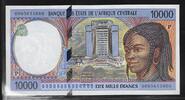 ETATS de l'AFRIQUE CENTRALE. 10000 Francs. P=TCHAD . -