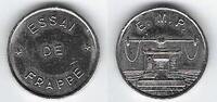 FRANCE (Pour la 10 Francs Jimenez) ESSAI de FRAPPE,Etablissement de la Monnaie de Paris . -