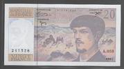 FRANCE 20 Francs "DEBUSSY.Alphabet A.053." -