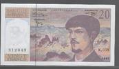 FRANCE 20 Francs "DEBUSSY.Alphabet K.059 " -