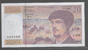 FRANCE 20 Francs "DEBUSSY.Alphabet S.058 " -