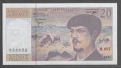 FRANCE 20 Francs "DEBUSSY.Alphabet H.057 " -