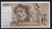 FRANCE 100 Francs "DELACROIX. Alphabet: K.16" -