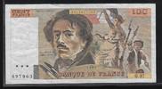 FRANCE 100 Francs "DELACROIX. Alphabet: Q.37" -