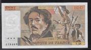 FRANCE 100 Francs "DELACROIX. Alphabet: Y.58" -