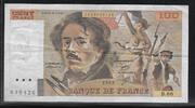 FRANCE 100 Francs DELACROIX. Alphabet: B.66 . -