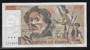 FRANCE 100 Francs "DELACROIX. Alphabet: U.106" -