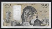 FRANCE 500 Francs 22.01.1987 "PASCAL. Alphabet: S.258" Fast UNC