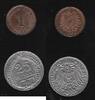 ALLEMAGNE 1 Pfennig Und 25 Pfennig 1911 G . -