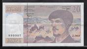 20 Francs 1997 FRANCE  DEBUSSY. Componist, Compositeur. Alphabet Z.063  sehr schön+