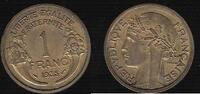 FRANCE 1 Franc 1935 Morlon VF+
