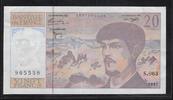 FRANCE 20 Francs "DEBUSSY. Komponist. Compositeur. Alphabet: S.063." -