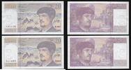 FRANCE . 20 Francs Debussy. Alphabet: o.041. Numéros consécutifs. Fortlaufende Nummer. 2 Notes . -