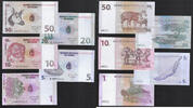 CONGO (République Populaire) 1, 5, 10, 20, 50 Centimes BANQUE CENTRALE DU CONGO. 5 NOTES . -
