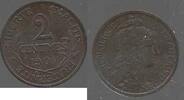 FRANCE. 2 Centimes. Daniel Dupuis. Tréflée. Treflierte Münze . -