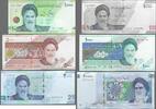 IRAN.  6 NOTES . 1 BN EF, 5 BN Fast Neu. 1-.