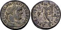 Roman Imperial Follis Diocletian AD 284-305, AE Silvered Follis (27mm, 10.94 gram) Thessalonica 302-30 -