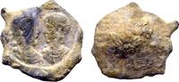 Roman Imperial Seal Constantius II and Constantius Gallus Caesar (13x12x5 mm, 2.48 gram) Lead Seal -