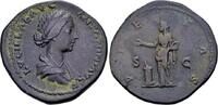 Roman Imperial  Lucilla, wife of Lucius Verus AD 161-169. AE Sestertius (32 mm, 24.13 gram) Rome VF