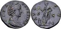 Roman Imperial  Diva Faustina I, wife of Antoninus Pius AD 138-161. AE Sestertius (29 mm) Rome VF