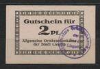 NOTGELD LIEGNITZ, Allgemeine Ortskrankenkasse, 2 Pf, o. D. (um 1918), -