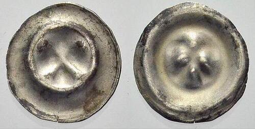 Pommern-Colberg, Stadt (Kolobrzeg) Brakteat, 1250 Anonym. Um 1300. VF+