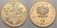 Polen-Republik 1990 bis Heute 2 Zlote (EM Republik Polen seit 1990. -