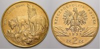 Polen-Republik 1990 bis Heute 2 Zlote (Wilk) Republik Polen seit 1990. -
