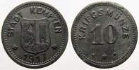 Kempten (Bayern) Stadt 10 Pfennig Stadt 1916-1921. -