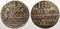 Dänemark 4 Skilling Friedrich IV. 1699-1730. -