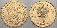Polen-Republik 1990 bis Heute 2 Zlote (Sochi) Republik Polen seit 1990. -