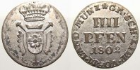 Schaumburg-Lippe 4 Pfennig Georg Wilhelm unter Vormundschaft seiner Mutter 1787-1807. -
