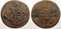 Sachsen-Weimar-Eisenach Cu 1 Heller Anna Amalia 1758-1775. -