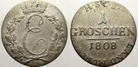Sachsen-Coburg-Saalfeld 1 Groschen Ernst 1806-1826. -