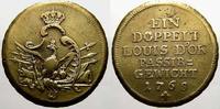 Brandenburg-Preußen Passiergewicht zu 2 Louis d'or Friedrich II. 1740-1786. -