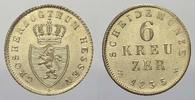 Hessen-Darmstadt 6 Kreuzer Ludwig II. 1830-1848. -