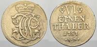 Trier, Erzbistum 1/6 Taler Johann Philipp von Walderdorff 1756-1768. -