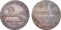 Braunschweig-Wolfenbüttel Cu Pfennig Karl 1815-1830. -
