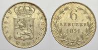 Nassau 6 Kreuzer Wilhelm 1816-1839. -