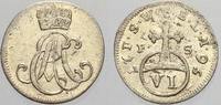 Sachsen-Weimar-Eisenach 6 Pfennig (Sechser) Ernst August Constantin 1756-1759. -